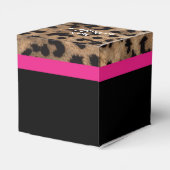 Meisje Monkey Safari Chic Verjaardagsfeestje Baby  Bedankdoosjes (Achterkant)