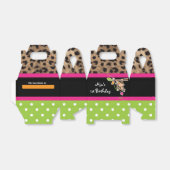 Meisje Monkey Safari Chique Leopard Party Favor Bo Bedankdoosjes (Uitgevouwen)