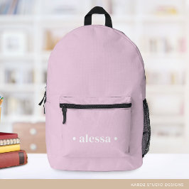 Meisje Mooie Blos Roze Persoonlijke Rugzak