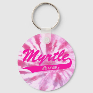 Meisje Myrtle Ave. Button Sleutelhanger