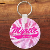 Meisje Myrtle Ave. Button Sleutelhanger (Voorkant)