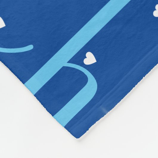 Meisje Naam Meisje Gepersonaliseerd Sky Blue Fleece Deken (Hoek)