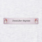 Meisje naam stof kleding labels regenboog eenhoorn (Design 1)