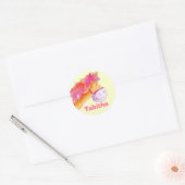 Meisje naam Tabitha roze pony paard sticker (Envelop)