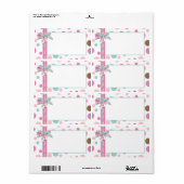 Meisje Naam Tag FP Etiket (Full Sheet)