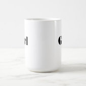 "Meisje" Naam Tekst Gedrukt Drinkware Elegant Magische Mok (Midden)