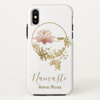 *~* Meisje Namaste Lotus Gold Glitter Zen White
