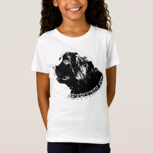 Meisje Newfoundland Puppy Hond T-shirts en Cadeaus