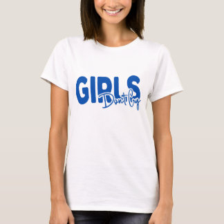Meisje Niet huilen typografie wit T-shirt