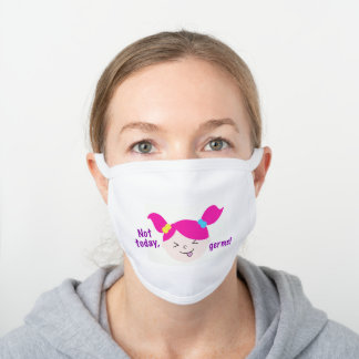 Meisje "NIET VANDAAG, GERMS!" gezichtsmasker