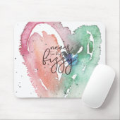 Meisje 'Nooit te druk voor duizeligheid' Muismat (Met muis)