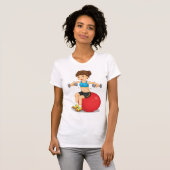 Meisje Oefening Met Gewichten Vrouwen T-shirt (Voorkant volledig)