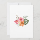 Meisje Oerwoud Safari Baby Sprinkle Kaart (Achterkant)