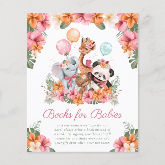 Meisje Oerwoud Safari Boeken voor Baby's (Voorkant)