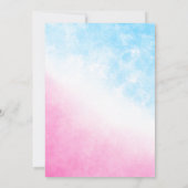 Meisje of jongen Baby Olifant Geslacht Onthulling  Kaart (Achterkant)