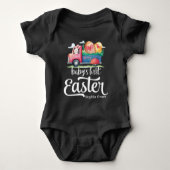 Meisje of Jongen Baby's Eerste Pasen met Bunny Tru Romper (Voorkant)