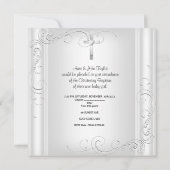 Meisje of Jongen Doop Doop Kruis Wit Kaart (Achterkant)