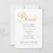 meisje of jongen DOOP of DOOP Gouden kruis Kaart (Voorkant)