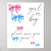 Meisje of jongen draag u alstublieft uw raad poster (Voorkant)