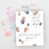 Meisje of jongen draag u alstublieft uw raad poster