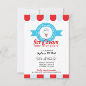 meisje of jongen ELKE LEEFTIJD ijsje VERJAARDAGSFE Kaart (Voorkant)