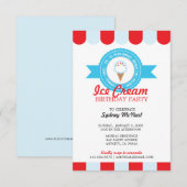 meisje of jongen ELKE LEEFTIJD ijsje VERJAARDAGSFE Kaart (Voorkant / Achterkant)