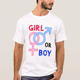 Meisje of jongen // Genderfeest T-shirt