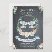 Meisje of jongen geslacht onthullen olifant, schoo kaart (Voorkant)