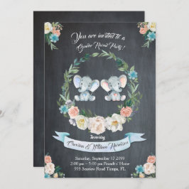 Meisje of jongen geslacht onthullen olifant, schoo kaart