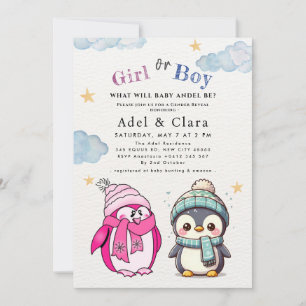 Meisje of Jongen Geslachtsneutrale Winter Baby Sho Kaart