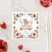 Meisje Oh Deer Baby shower Servet (Insitu)