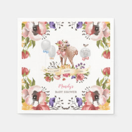 Meisje Oh Deer Baby shower Servet