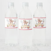 Meisje Oh Deer Baby shower Waterfles Etiket (Flessen)