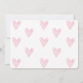 Meisje Olifant Baby Douche Uitnodigingen (Achterkant)