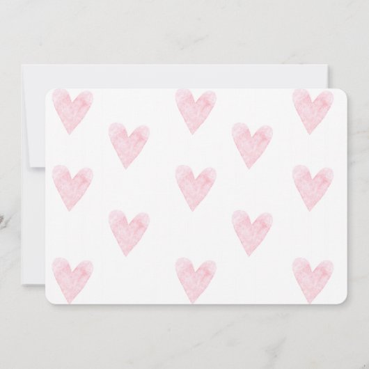 Meisje Olifant Baby Douche Uitnodigingen (Achterkant)