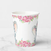 Meisje olifant Baby shower papieren bekers (Links)