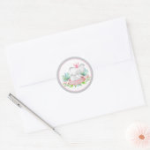 Meisje Olifant Baby shower Stickers (Envelop)