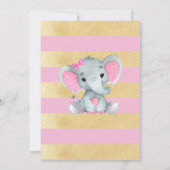 Meisje olifant die mama kent beste douche spel kaart (Achterkant)