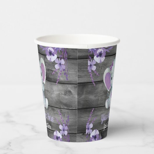 Meisje Olifant Meisje Papier Cups Douche Verjaarda Papieren Bekers (Rechts)
