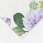 Meisje olifant met zacht lavendel Baby Fleece Deken (Hoek)