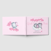Meisje Olifant Roze Baby shower Gastenboek (Volledig)