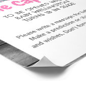 Meisje Olifant Tijd Capsule Baby shower Teken Poster (Hoek)