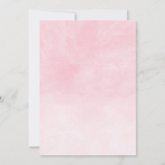 Meisje Olifant Waterverf Ballonnen 1e Verjaardag Kaart (Achterkant)