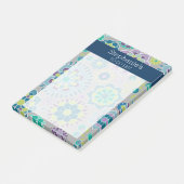 Meisje om een lijst met het Florale patroon te mak Post-it® Notes (Schuin)