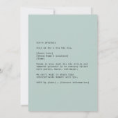 Meisje omringd door konijntjes kaart (Achterkant)