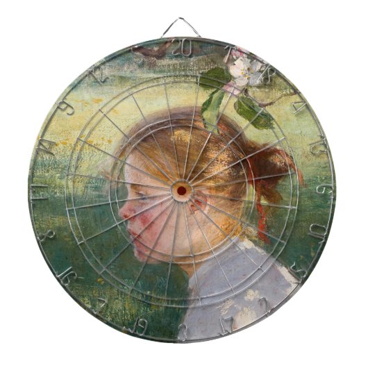 Meisje onder de Apple-boom (van Danielson-Gambogi) Dartbord (Voorkant)