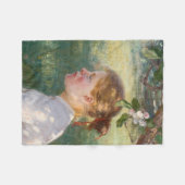 Meisje onder de Apple-boom (van Danielson-Gambogi) Fleece Deken (Voorkant (Horizontaal))