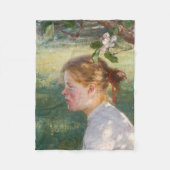 Meisje onder de Apple-boom (van Danielson-Gambogi) Fleece Deken (Voorkant)