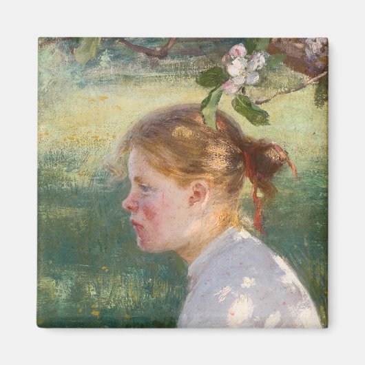Meisje onder de Apple-boom (van Danielson-Gambogi) Magneet (Voorkant)