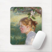 Meisje onder de Apple-boom (van Danielson-Gambogi) Muismat (Met muis)